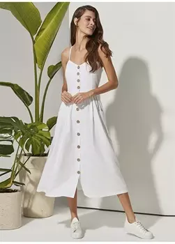 Белое женское пляжное платье White by Nature