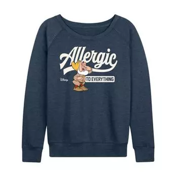 Белоснежка и семь гномов, женская футболка из французского трикотажа с длинным рукавом Disney, синий