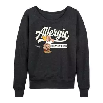 Белоснежка и семь гномов, женская футболка из французского трикотажа с длинным рукавом Disney, серый