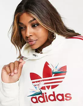 Белоснежная худи adidas Originals x Plus Thebe Magugu