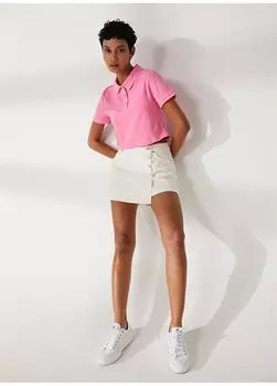 Белоснежная женская мини-юбка с нормальной талией Aeropostale