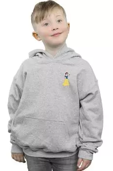 Белоснежное худи на груди Disney Princess, серый