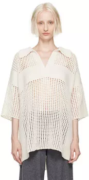 Белоснежное Леевое поло LISA YANG