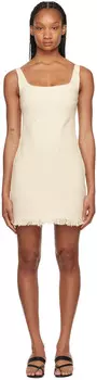 Белоснежное мини-платье Isabela Staud
