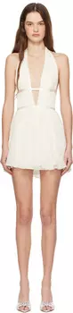 Белоснежное мини-платье Venus Mirror Palais
