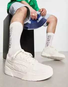 Белоснежные кроссовки Puma Slipstream Blank Canvas