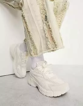 Белоснежные кроссовки Puma Teveris Nitro Blank Canvas