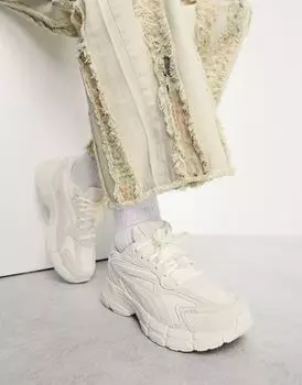 Белоснежные кроссовки Puma Teveris Nitro Blank Canvas