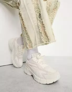 Белоснежные кроссовки PUMA Teveris Nitro Blank Canvas