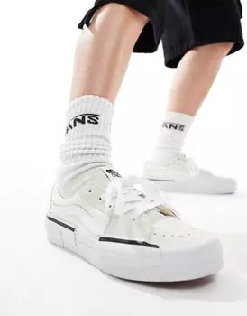 Белоснежные кроссовки Vans SK8-Low Rearrange