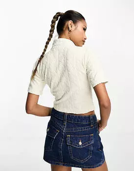 Белоснежный махровый топ Nicce rue