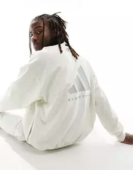 Белоснежный свитшот adidas Basketball One adidas Originals