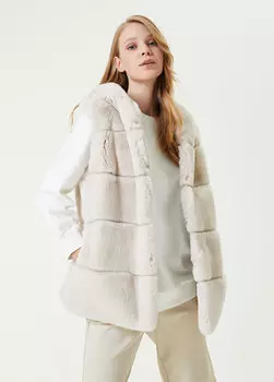 Белоснежный жилет с капюшоном Beymen