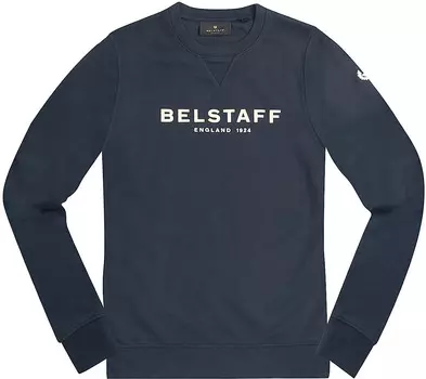 Толстовка Belstaff 1924 с принтом, темно-синий