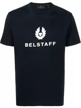 Belstaff футболка с логотипом, синий
