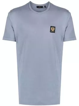 Belstaff футболка с нашивкой-логотипом, синий