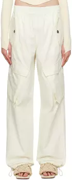 Белые эластичные брюки Dion Lee