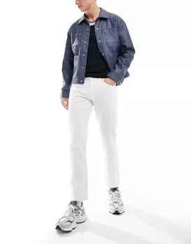 Белые эластичные джинсы ASOS DESIGN