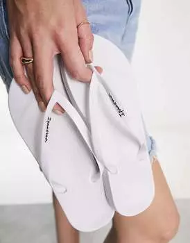 Белые анатомические шлепанцы Ipanema