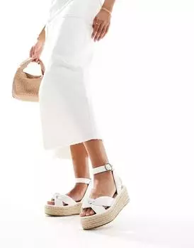 Белые эспадрильи из двух частей River Island