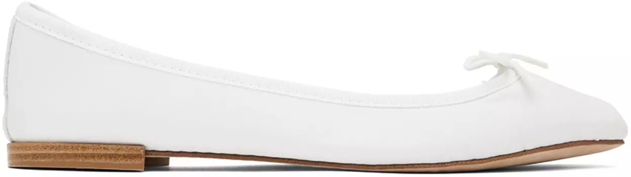 Белые балетки Cendrillon Repetto