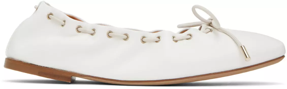 Белые балетки Chloe Oracia