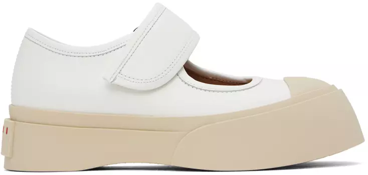 Белые балетки Мэри Джейн Marni