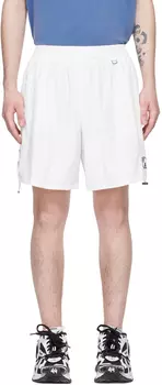 Белые базовые шорты с завязками We11done