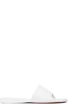 Белые босоножки Bianca Amina Muaddi