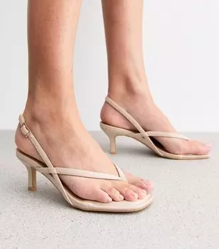 Белые босоножки с ремешками на пятке New Look, белый