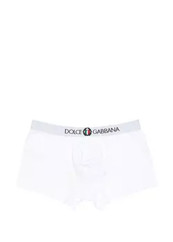 Белые боксеры с логотипом Dolce&Gabbana