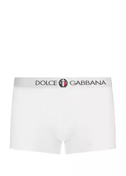 Белые боксеры с логотипом Dolce&Gabbana