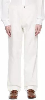 Белые брюки быка Emporio Armani