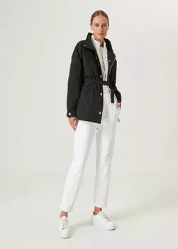 Белые брюки-джоггеры с тесьмой по бокам Beymen