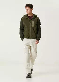 Белые брюки-карго Stone Island