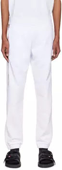 Белые брюки Tricolor Lounge Moncler