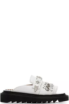 Белые цепочные сандалии Toga Pulla