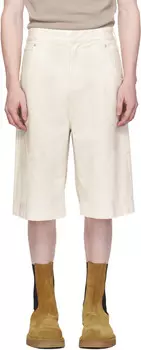 Белые джинсовые шорты D Entire Studios, Bone