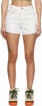 Белые джинсовые шорты Rise N Hi Ksubi