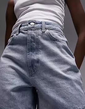 Белые джинсовые шорты Topshop Tall Editor