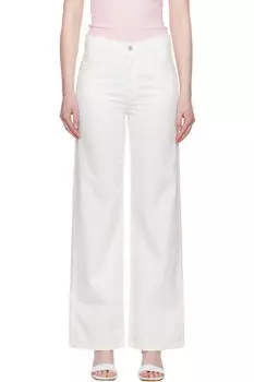 Белые джинсы Annina с высокой талией и широкими штанинами 33 дюйма Citizens of Humanity