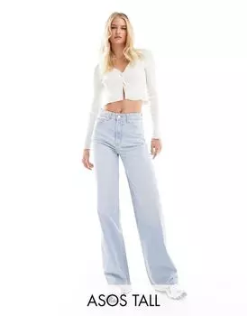Белые джинсы ASOS DESIGN Tall Dad