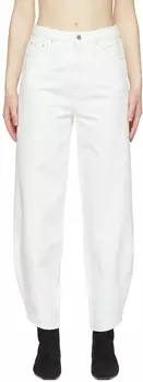 Белые джинсы-бочонки Totême