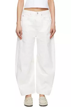 Белые джинсы Charlie длиной до щиколотки Barrel rag & bone