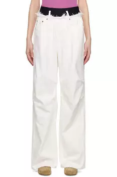 Белые джинсы до колена ALAINPAUL