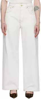 Белые джинсы Les Sculptures 'Le de-Nmes big' Jacquemus