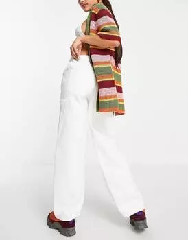 Белые джинсы оверсайз ASOS DESIGN