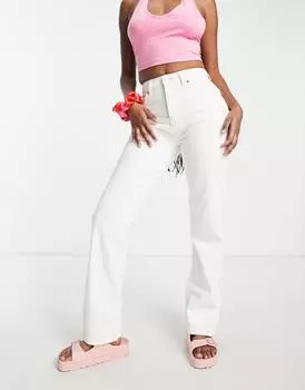 Белые джинсы прямого кроя ASOS DESIGN Hourglass