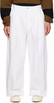 Белые джинсы-пуховики Studio Nicholson