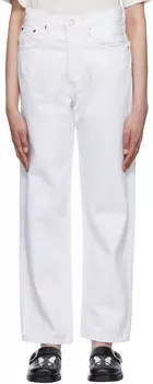 Белые джинсы с низкой посадкой в стиле 90-х Re/Done